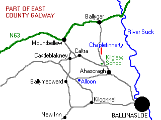 Map of Chaplefinnerty Area