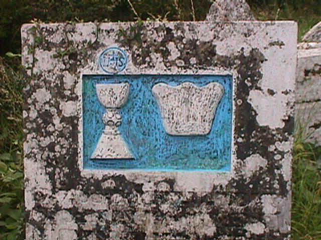 Inset section of Father Finnerty's headstone